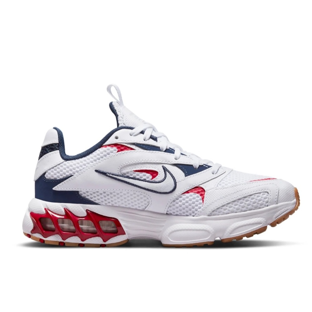 Nike Zoom Air Fire Sneaker White Aura Mystic Hibiscus Midnight Navy Sneakers 6.5 - Picture 3 of 8